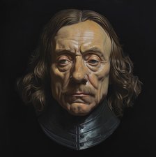 AI IMAGE - Portrait of Oliver Cromwell, 1650s, (2023). Creator: Heritage Images.