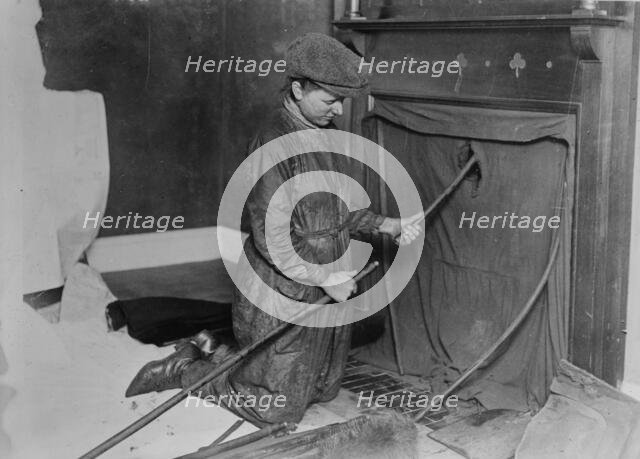 Woman chimney sweep, between c1915 and 1918. Creator: Bain News Service.