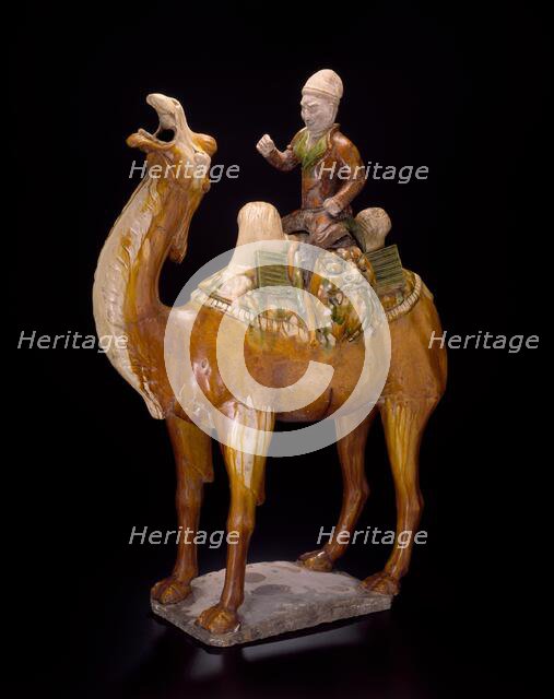 Camel and Rider, Tang dynasty (618-907 A.D.), first half of 8th century. Creator: Unknown.