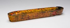 Pen box, Qajar dynasty (1796-1925), 19th century. Creator: Unknown.