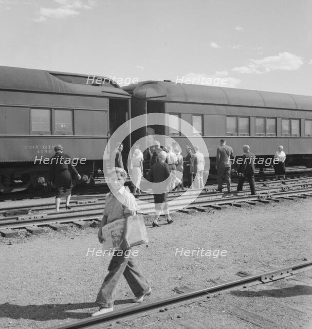 Railroad yards, Kearney, Nebraska, 1939. Creator: Dorothea Lange.