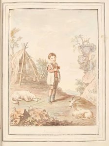 Florentine Boy, leaf from 'A Collection of Dresses by David Allan Mostly from Nature', 1776. Creator: David Allan.