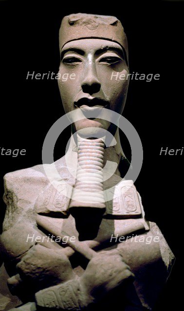 Statue of the Pharaoh Akhenaten, 14th century BC. Artist: Unknown