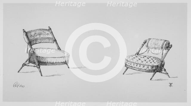 The Cabinet Maker: A Journal of Designs, 1868. Creator: Designed by Richard Charles.