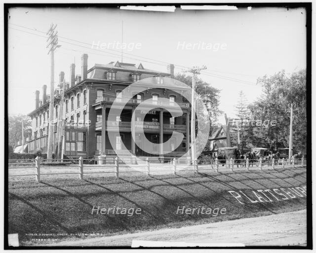 Fouquet House and D. & H. R.R. station, Plattsburgh, N.Y., c1904. Creator: Unknown.
