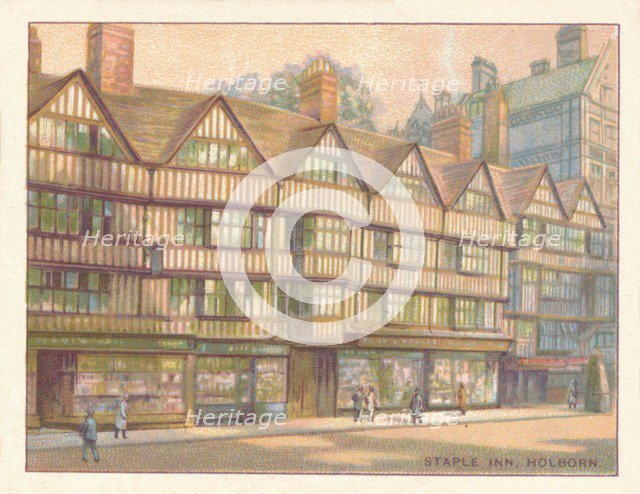 'Staple Inn, Holborn', 1929. Artist: Unknown.