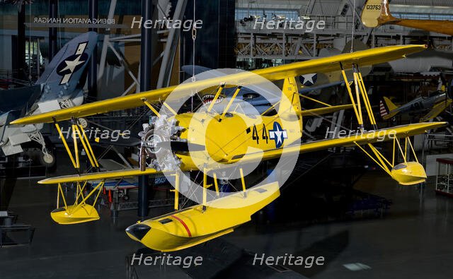 Naval Aircraft Factory N3N-3, 1941. Creator: Naval Aircraft Factory.