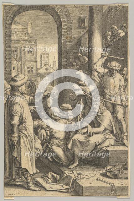 The Crowning with Thorns, from The Passion of Christ, ca. 1623. Creator: Ludovicus Siceram.