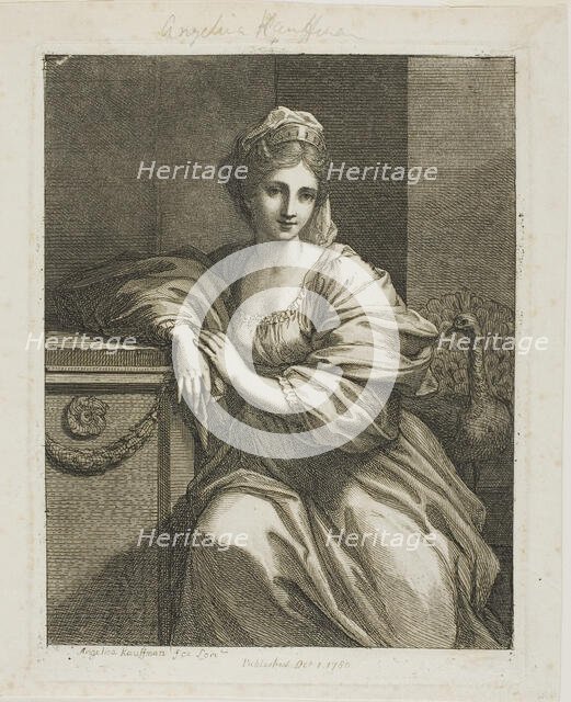 Juno and the Peacock, 1780. Creator: Angelica Kauffman.