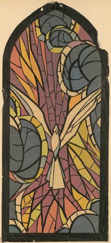 Design for a glass window III., 1940-1944. Creator: Ján Novák.
