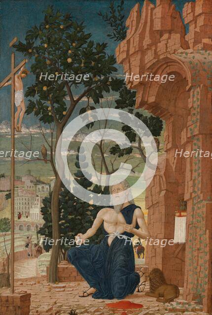 Saint Jerome in the Wilderness, c. 1475. Creator: Anon.