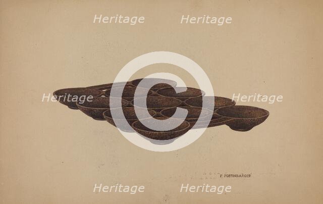 Muffin Pan, c. 1940. Creator: Paul Poffinbarger.