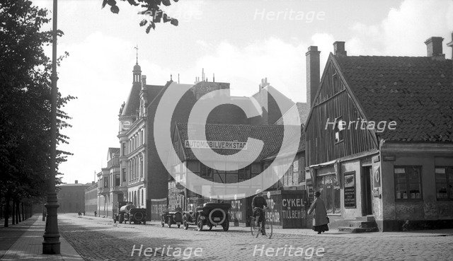 Railway Street, Landskrona, Sweden 1925. Artist: Unknown