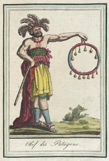 Costumes de Différents Pays, 'Chef des Patagons', c1797. Creators: Jacques Grasset de Saint-Sauveur, LF Labrousse.