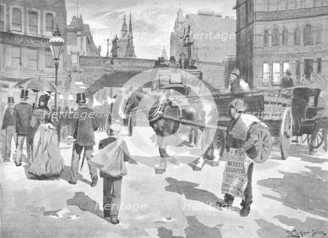 'Ludgate Circus', 1891. Creator: William Luker.