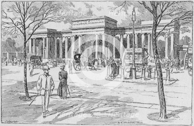 Hyde Park Corner, London, 1903 (1911). Artist: Unknown.