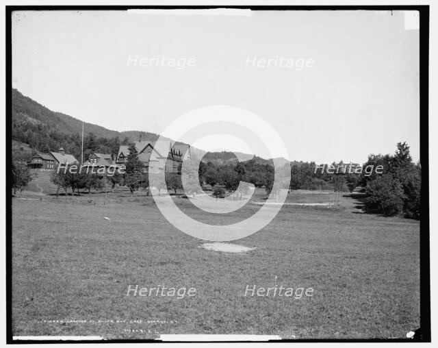 Grounds at Silver Bay Hotel, Lake George, N.Y., c1905. Creator: Unknown.