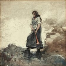 Daughter of the Coast Guard, 1881. Creator: Winslow Homer.
