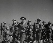 British Soldiers Marching Through Greece, 1941. Creator: British Pathe Ltd.