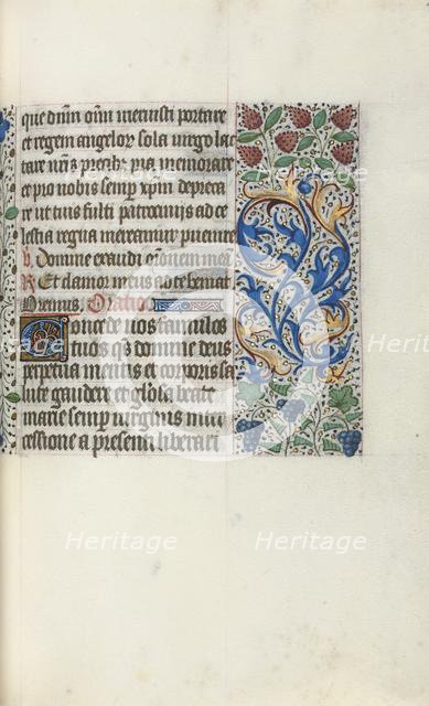 Book of Hours (Use of Rouen): fol. 49r, c. 1470. Creator: Master of the Geneva Latini (French, active Rouen, 1460-80).