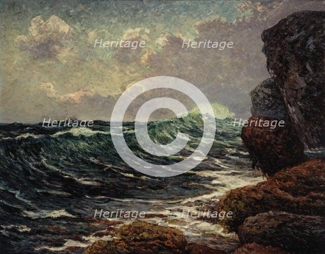 Rising tide in Port-Blanc, 1914. Creator: Maxime Emile Louis Maufra.