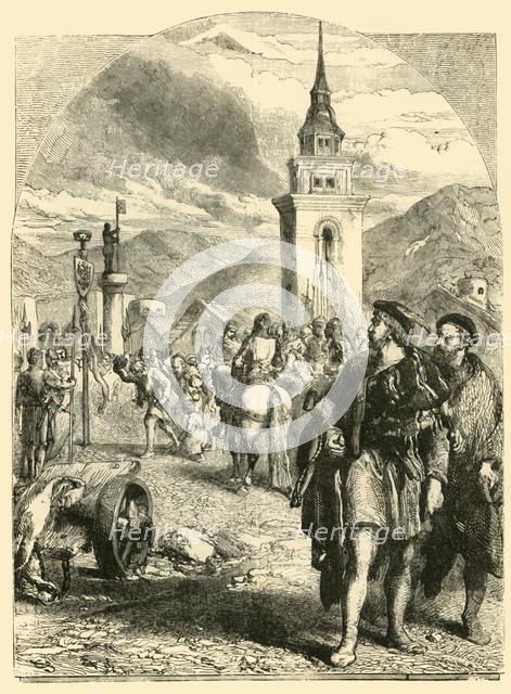 'William Tell in the Market-Place of Altdorf', 1890. Creator: Unknown.