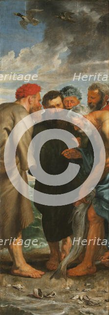 The Miraculous Draught of Fishes (Triptych, left panel), 1618-1619. Creator: Rubens, Pieter Paul (1577-1640).