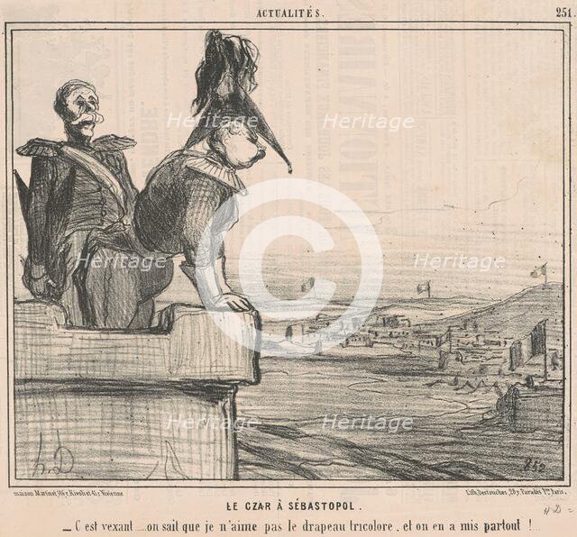 Le czar a Sébastopol, 19th century. Creator: Honore Daumier.