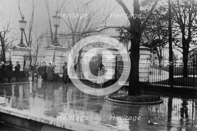 Woman Suffrage - Picket Parade, 1917. Creator: Harris & Ewing.