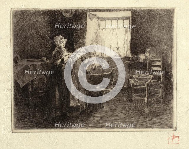 Monday Morning, Holland, 1880-1890. Creator: Robert Frederick Blum.