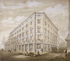 Gresham Street, City of London, 1840.                                                  Artist: Martin & Hood