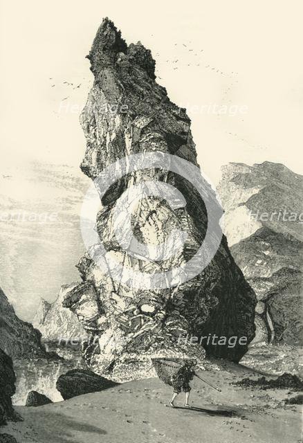 'The Steeple, Kynance Cove', c1870.