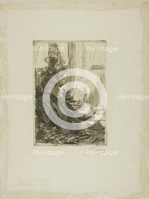 Gerda Grönberg III, 1892. Creator: Anders Leonard Zorn.