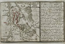 Seven Years War (1756-1763): Map of the Combat of Görlitz (September 7, 1757), 1765. Creator: Jean de Beaurain.