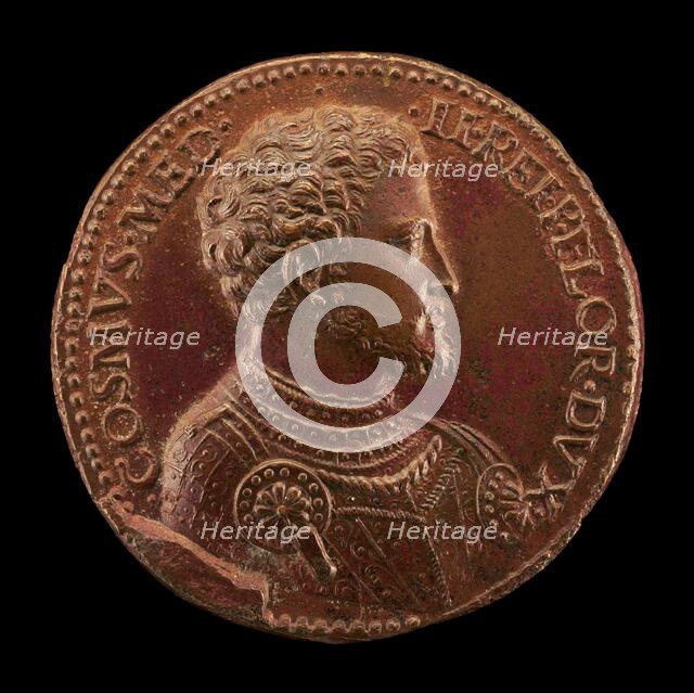 Cosimo I de' Medici, 1519-1574, Duke of Florence 1537 [obverse], 1537. Creator: Domenico de'Vetri.