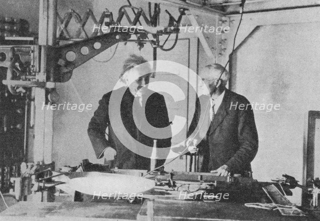 Albert Einstein (1879-1955) at Mount Wilson Observatory. Artist: Unknown