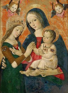 The Mystical Marriage of Saint Catherine. Creator: Pinturicchio, Bernardino (1454-1513).