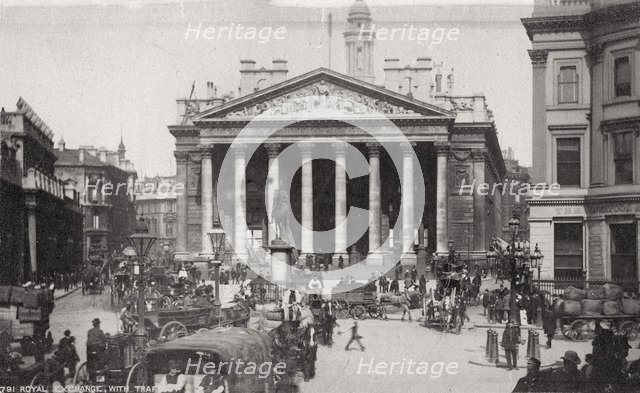 The Royal Exchange, London, late 19th or early 20th century. Artist: Unknown