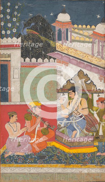 Shri Raga: Folio from a ragamala series (Garland of Musical Modes) , mid-17th century. Creator: Unknown.