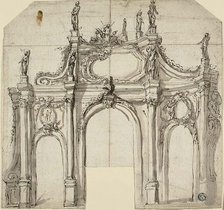 Triumphal Arch, 1600/99. Creators: Unknown, Agostino Mitelli.