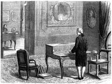 Lesage experimenting with the first electric telegraph, Geneva, 1774 (c1870). Artist: Unknown