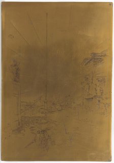 Cancelled Printing Plate for The Little Mast, 1879-1880. Creator: James Abbott McNeill Whistler.