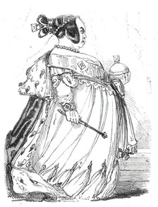 Twelfth Night characters - The Queen, 1844.  Creator: Unknown.