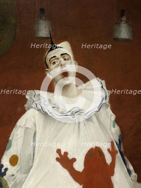 Grimaces et misère - Les Saltimbanques (clown blanc et bonisseur), 1888. Creator: Fernand Pelez.