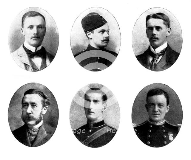 Six portraits, 1898. Creators: Unknown, Russel & Co, Lafayette, G. West and Son, Wyrall & Son.