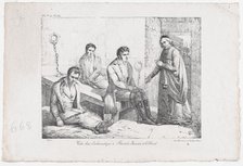 Visit of a Clergyman to Bastide, Sausion, and Collard, ca. 1825. Creator: Sebastien Coeure.