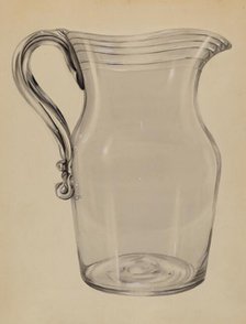 Water Pitcher, c. 1936. Creator: John Tarantino.