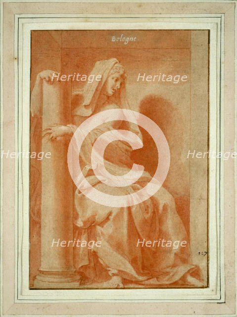 Fortitude (Study for the "Cabinet du roi" [King's Study]), 1541/45. Creator: Francesco Primaticcio.