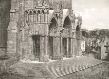 Cathédrale de Chartres - Portique du Midi XIIe Siècle, c. 1854, printed c. 1857. Creator: Charles Nègre.