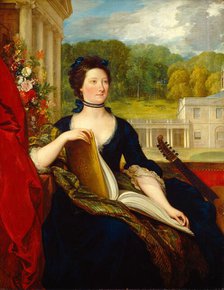 Maria Hamilton Beckford (Mrs. William Beckford), 1799. Creator: Benjamin West.